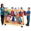 Mobile Backpack Cart - with Clear Cubbie-Trays