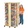 Mobile Tower - 32 Cubbies, With Clear Trays