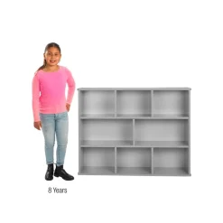 Modern Mist Laminate 8-Compartment Storage Cabinet 36
