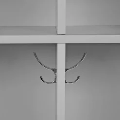 Modern Mist Laminate 2-Section Coat Locker - Light Gray