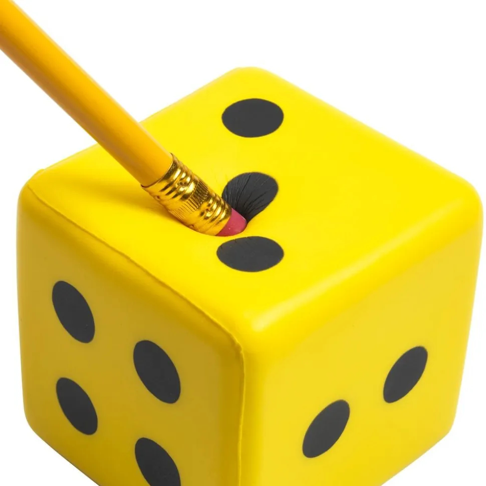 Molded Jumbo Dot Dice 3" 2pk