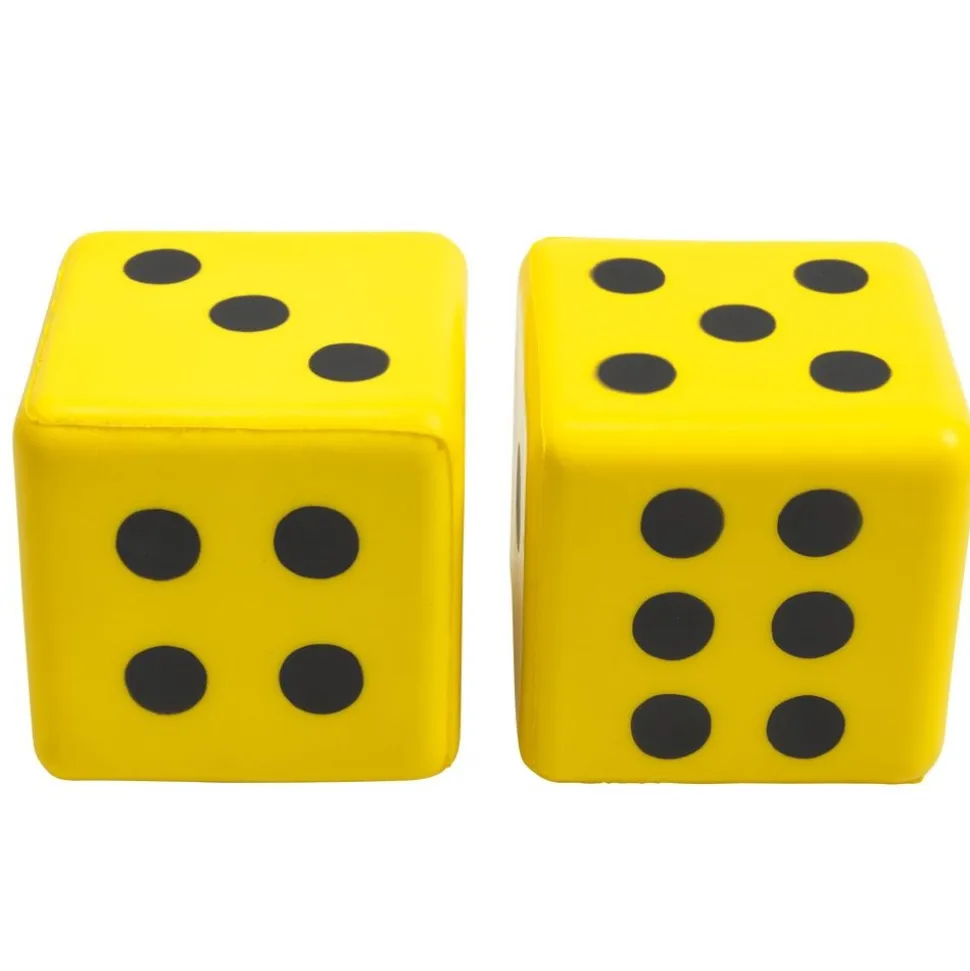 Molded Jumbo Dot Dice 3" 2pk