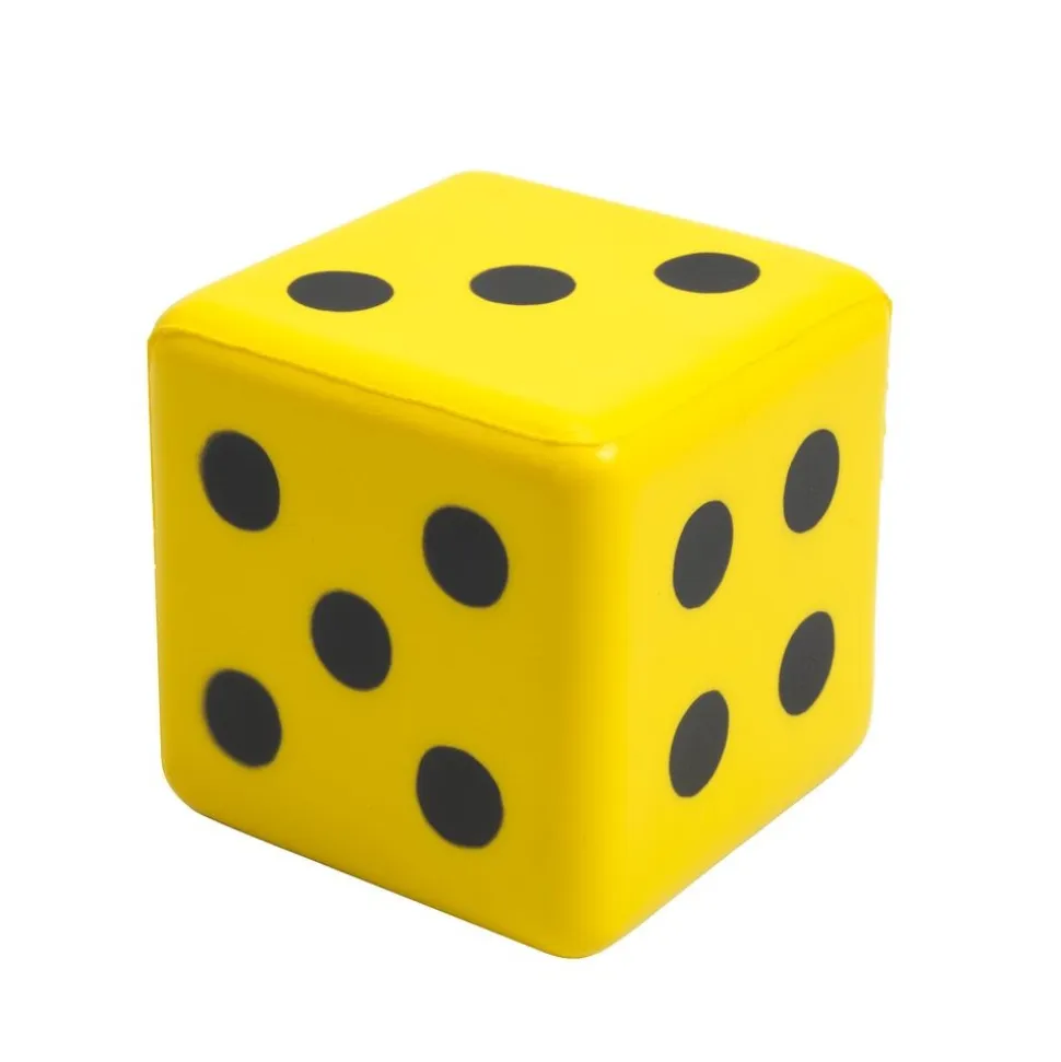 Molded Jumbo Dot Dice 3" 2pk