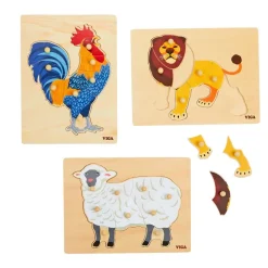 Montessori Puzzle Animals Kit - Set of 12