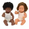Multicultural Girl Down Syndrome 15" Dolls 4 Piece Kit