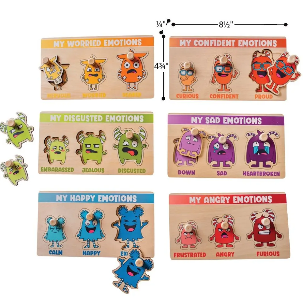 My Emotions Levels Peg Puzzles