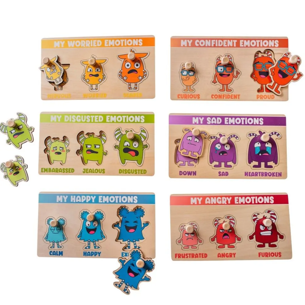 My Emotions Levels Peg Puzzles