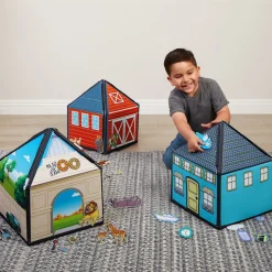 My Little Felt Farm, House & Zoo 3D Interactive Story - Set of 3