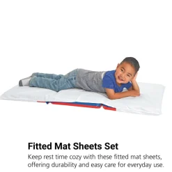 MyPerfectClassroom® Best Value Fitted Mat Sheets - Set of 6