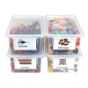 MyPerfectClassroom® Clear Easy Label Bins with Lids - Set of 4
