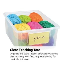 MyPerfectClassroom® Clear Easy-Label Teaching Tote