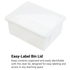MyPerfectClassroom® Clear Easy-Label Teaching Tote Lid