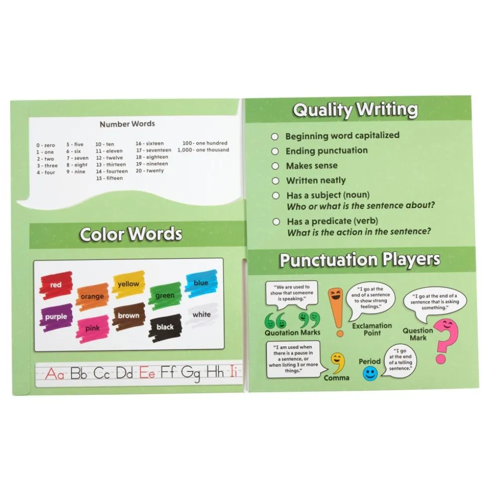 My Writing Folder Tri-Fold, 3-Pocket Student Folders - Set of 12