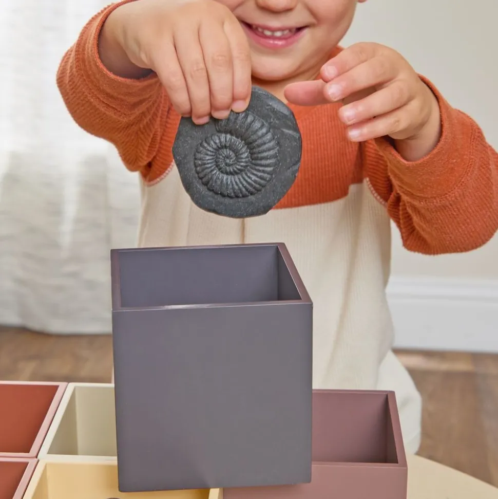 Natural Wooden Sorting Boxes & Sensory Stones Kit