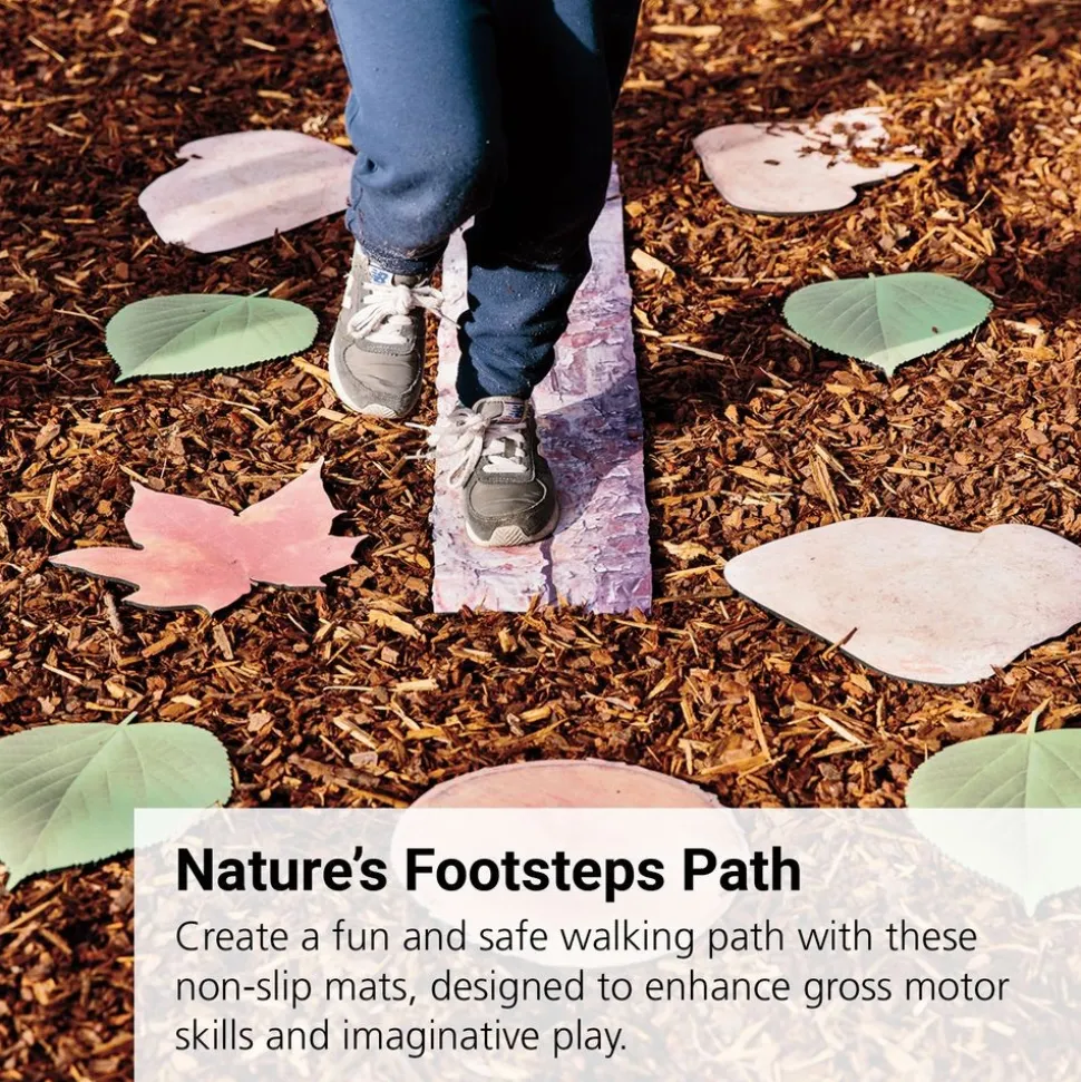 Nature’s Footsteps Walking Path - Set of 15 Non-Slip Mats