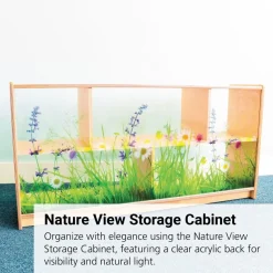 Nature View Acrylic Back Cabinet - 24