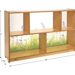 Nature View Acrylic Back Cabinet - 30