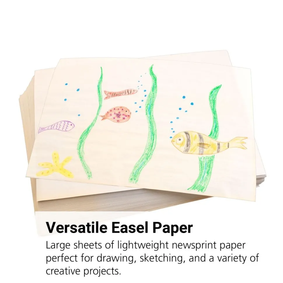Newsprint Easel Paper - 18" x 24", 500 Sheets