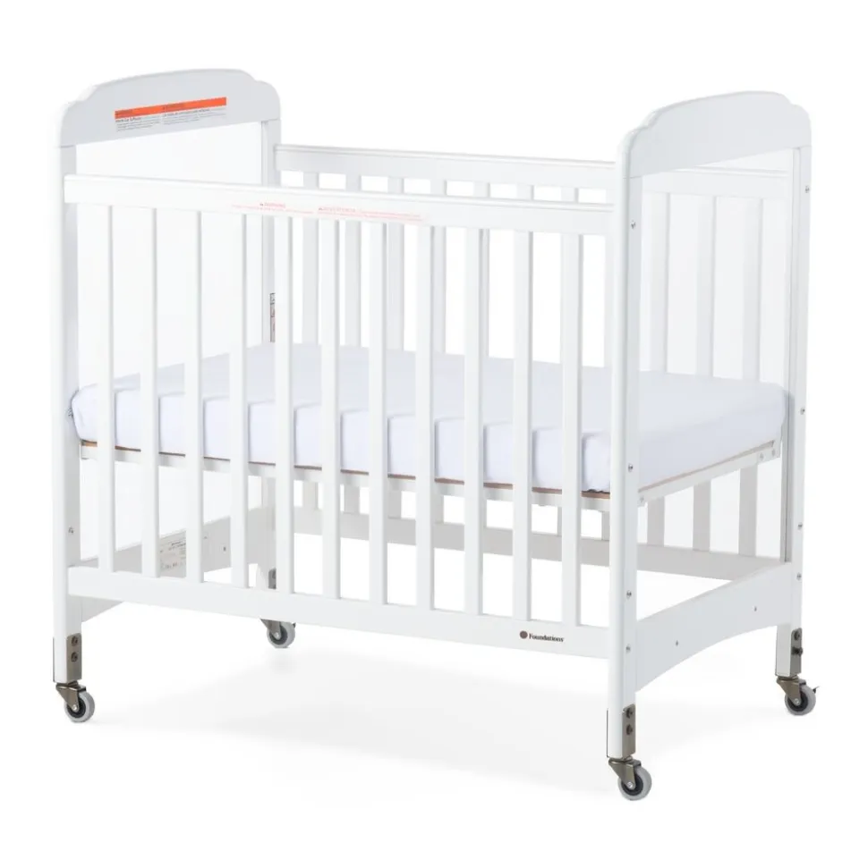 Next Gen Serenity® Fixed-Side Wooden Crib - White