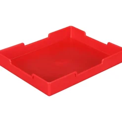 Oak 6-Slot Mail Center With Trays Single Color - 1 mail center, 6 trays, 6 labels