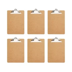 Officemate® Letter Size Wood Clip Board - Set of 6