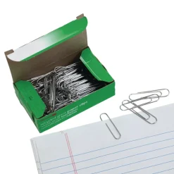 Officemate® Recycled Giant Paper Clips - Box of 100