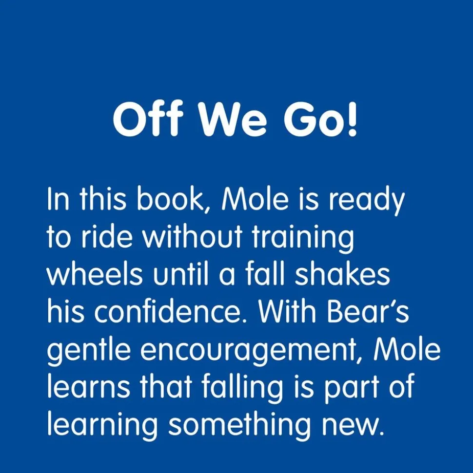 Off We Go! A Bear and Mole Story Paperback Book