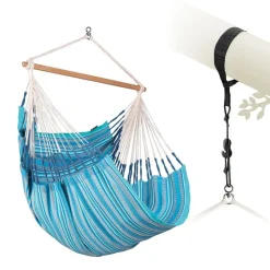 100% Organic Cotton Comfort Hammock Chair - Habana Azure
