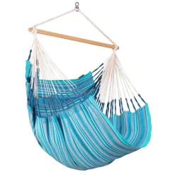 100% Organic Cotton Comfort Hammock Chair - Habana Azure