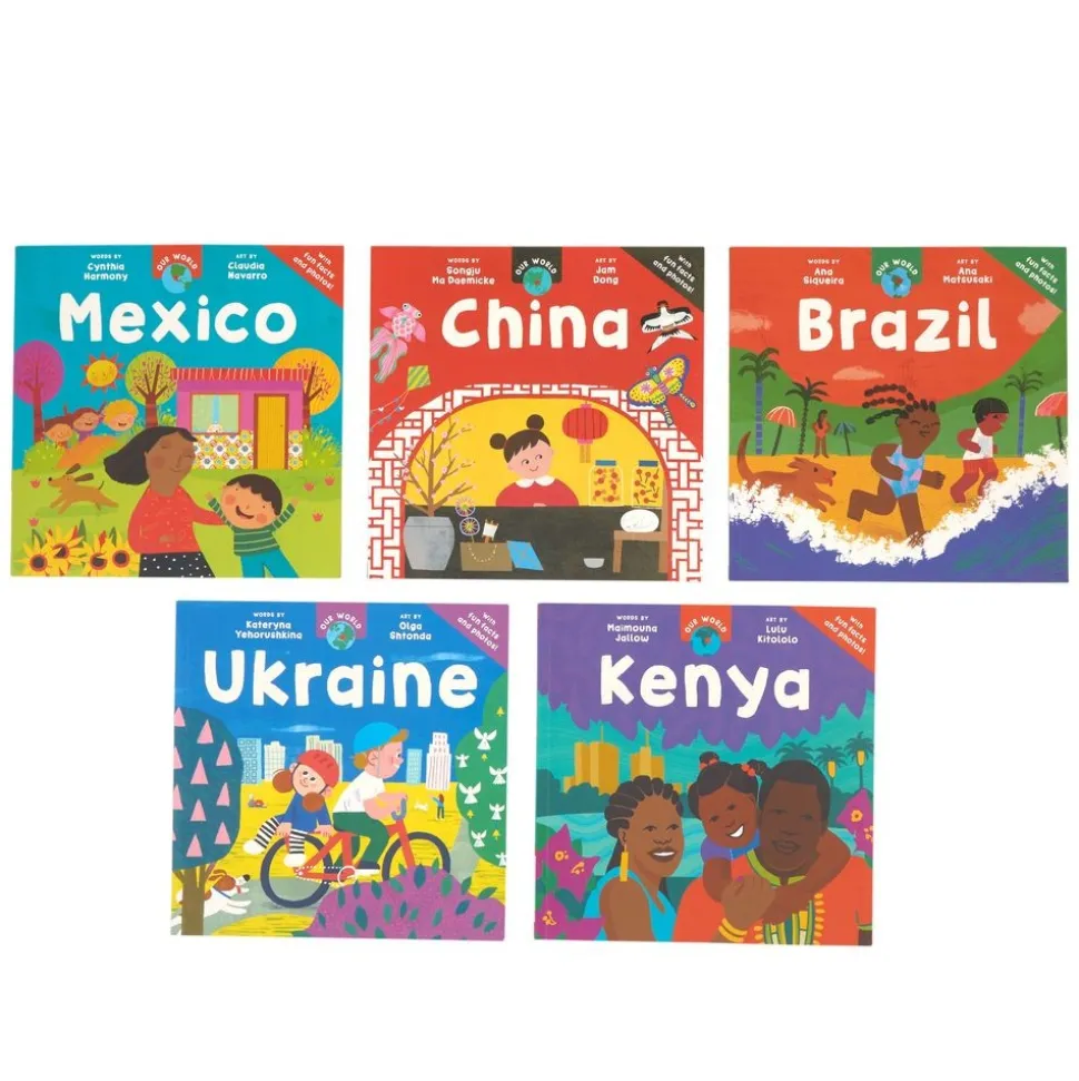 Our World Book Set 1 - Ukraine, Brazil, Kenya, China, & Mexico