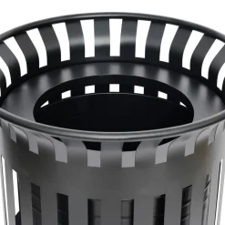 Outdoor 37 Gallon Trash Can Black