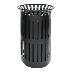 Outdoor 37 Gallon Trash Can Black