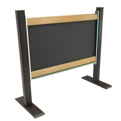 Outdoor Magnetic Chalkboard 4' Portable