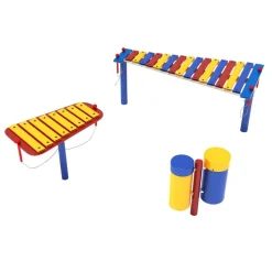 Outdoor Musical Structure in Primary - Playground Equipment Set of 3