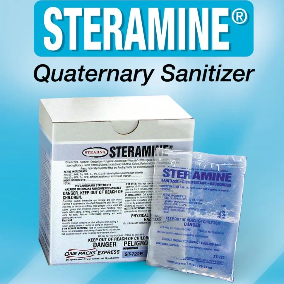 1 oz. Steramine® Quarternary Sanitizer - 100 count