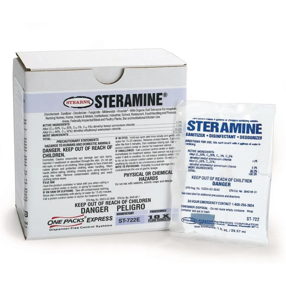 1 oz. Steramine® Quarternary Sanitizer - 100 count