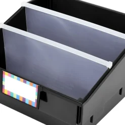 4-Pack Single-Color Picture Book Classroom Library Bins™ With Dividers