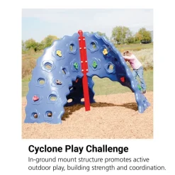 3-Panel Cyclone Challenger In-Ground Mount- Primary