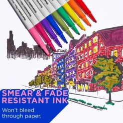 Paper Mate® Flair Pens, Felt Tip Pens, Bold Tip (1.2 mm), Assorted Colors, 12 Count