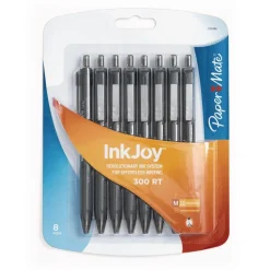 Paper Mate® InkJoy® Black Medium Point Retractable Pens - Set of 8