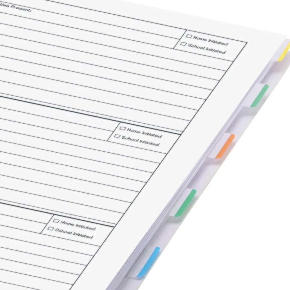 Parent Contact Record Book - Couture Style - 1 record book, 49 tabs