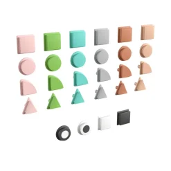 Pastel STEAM Shapes Set: 256 Pieces