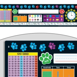 Paw Prints Self-Adhesive Deluxe Plastic Desktop Helpers™ - Set Of 24