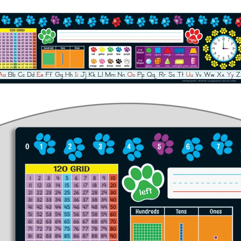 Paw Prints Self-Adhesive Deluxe Plastic Desktop Helpers™ - Set Of 24
