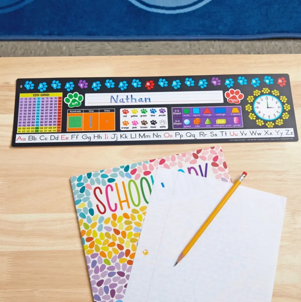 Paw Prints Self-Adhesive Deluxe Plastic Desktop Helpers™ - Set Of 24