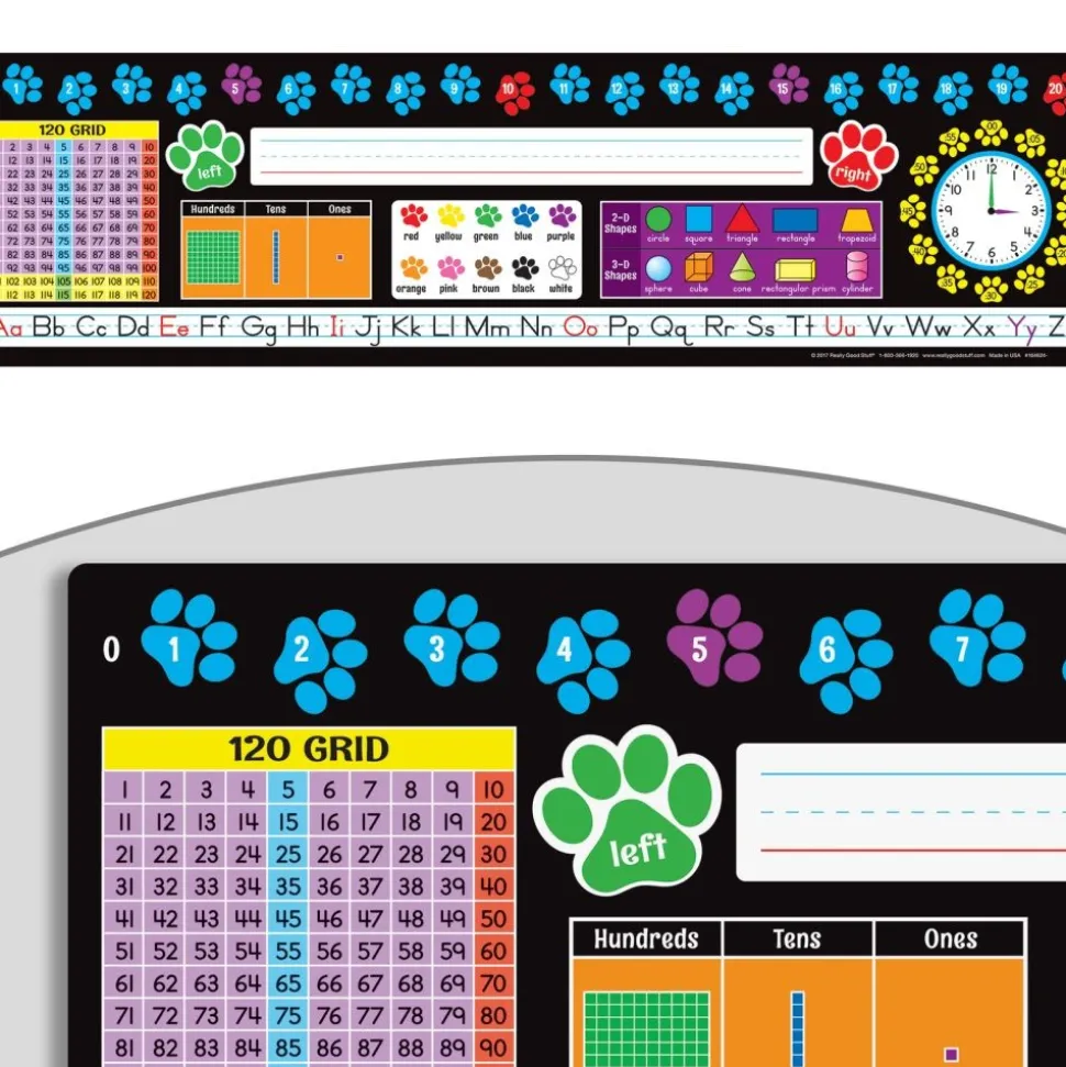 Paw Prints Self-Adhesive Vinyl Desktop Helpers™ - Set Of 24