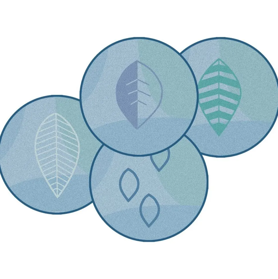 Peaceful Spaces Leaf Seating Rounds - Set of 12 - 16" Dia.