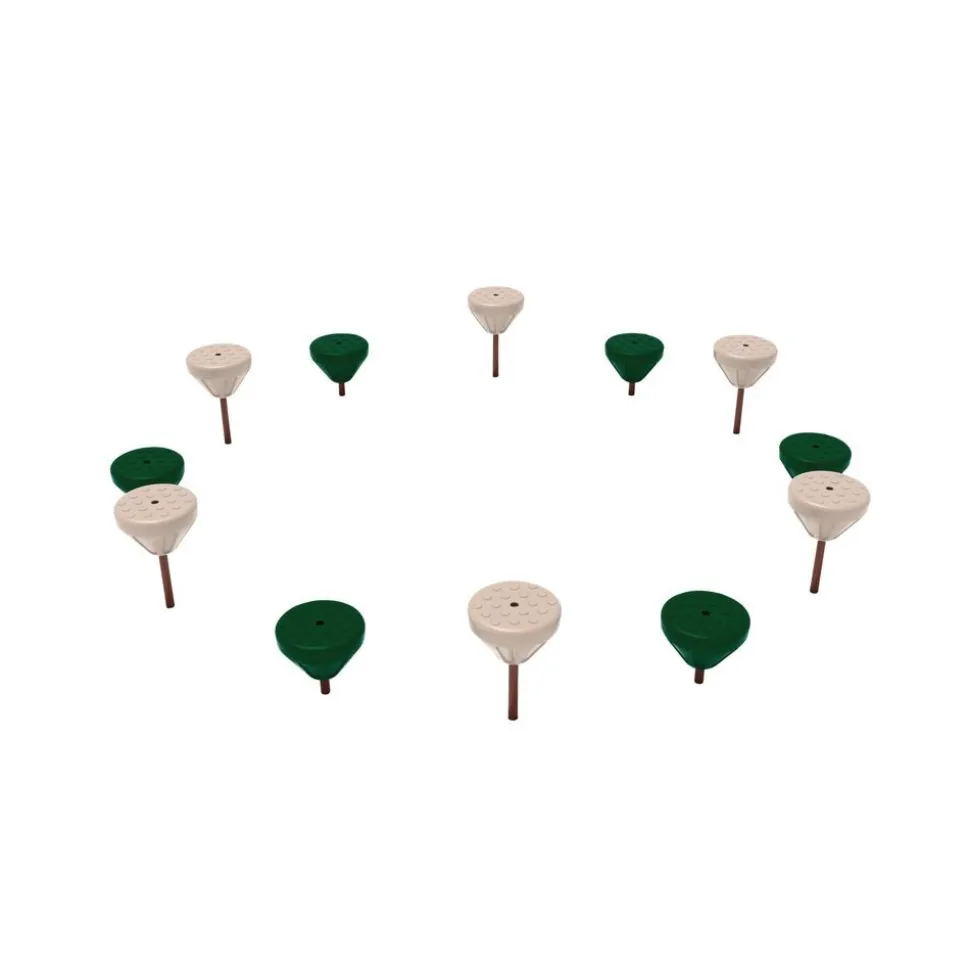 Pebble Path in Natural Colors - Playground Equipment Set of 12