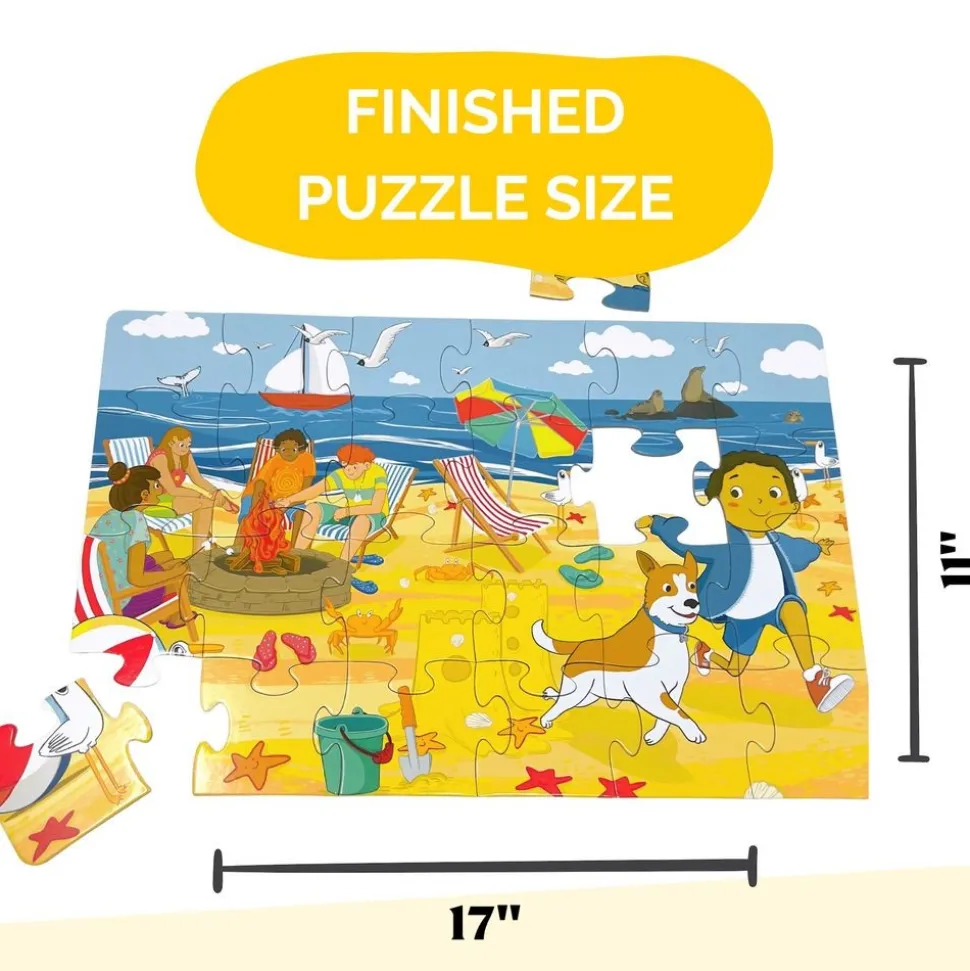 24 Piece Low Tide at Ocean Beach Beginner Puzzle