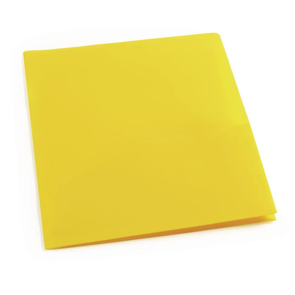 Plastic Pocket Folder, Yellow